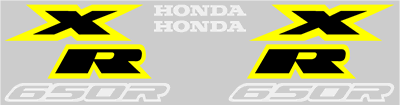 Honda XR 650 2000 Model Full Decal Set